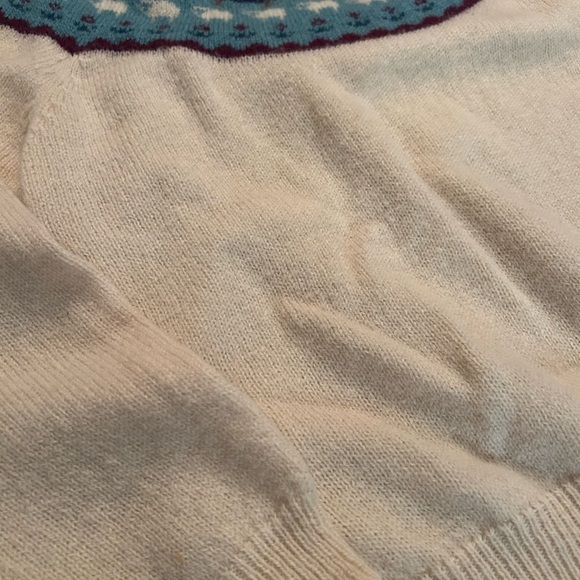 Vintage Woolrich Sheep Fair Isle Scenic Farm Landscape Wool Sweater - Picture 5 of 6